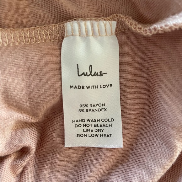 Lulus Kaylene Blush V-Neck Balloon Sleeve Bodysuit - Picture 5 of 6